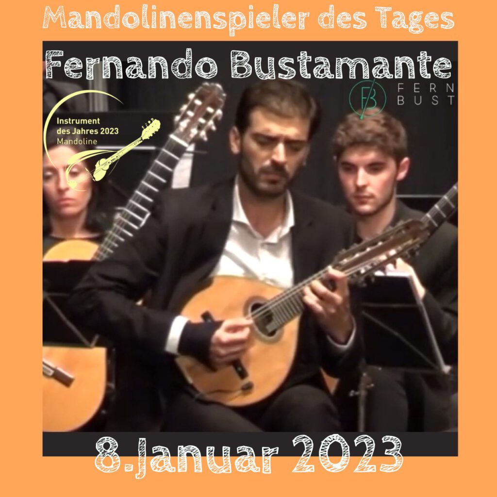 Fernando Bustamante Mandolinenspieler des tages Instrument des Jahres 2023