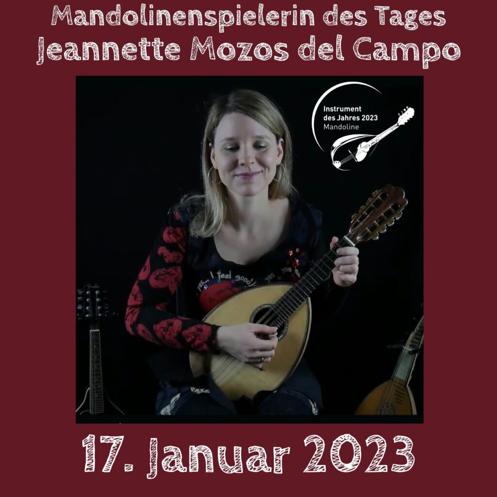Jeannette Mozos del Campo Mandolinenspielerin des Tages Instrument des Jahres 2023
