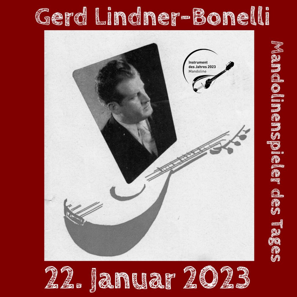 Gerd Lindner-Bonelli Mandolinenspieler des Tages Instrument des Jahres 2023