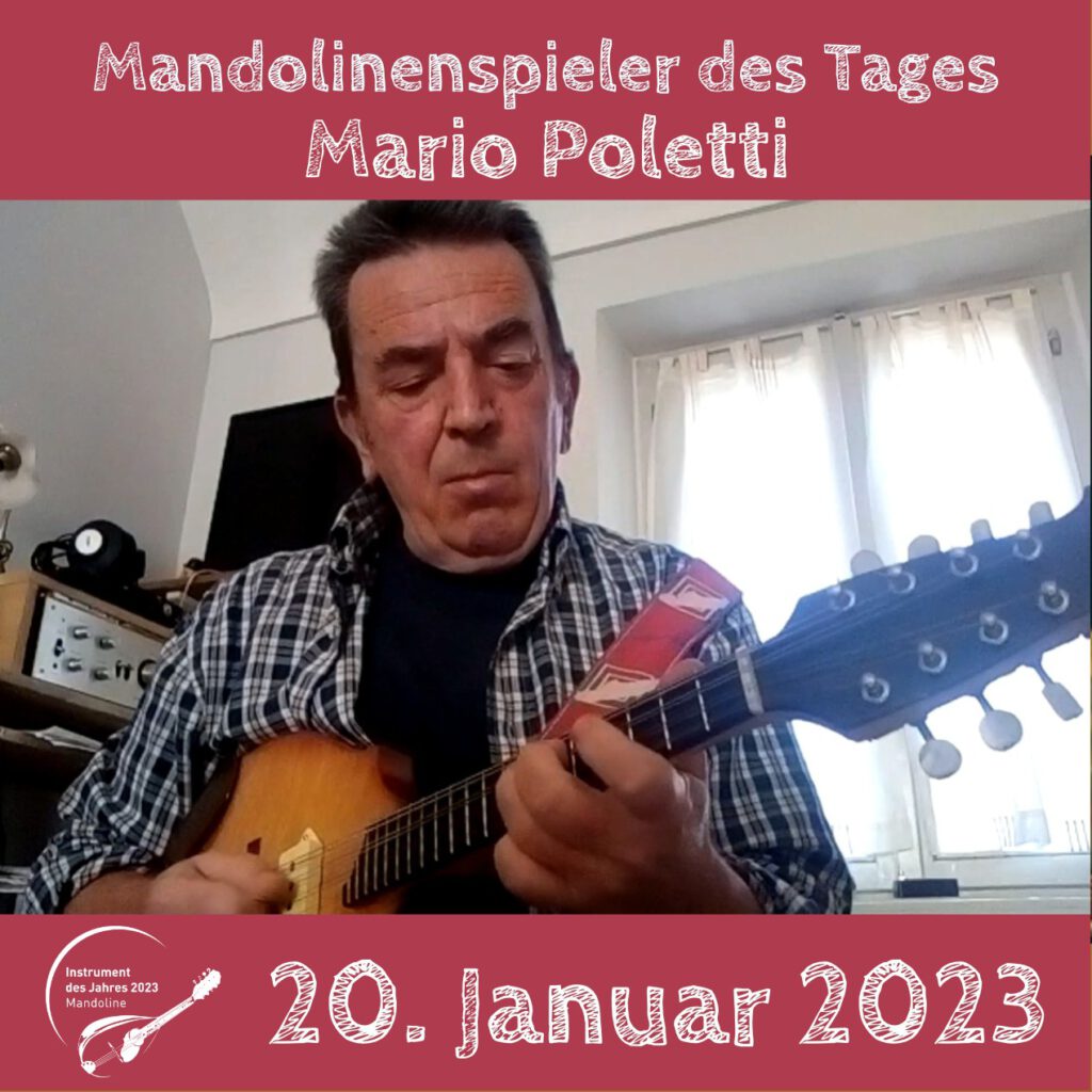Mario Poletti Mandolinenspieler des tages Instrument des Jahres 2023