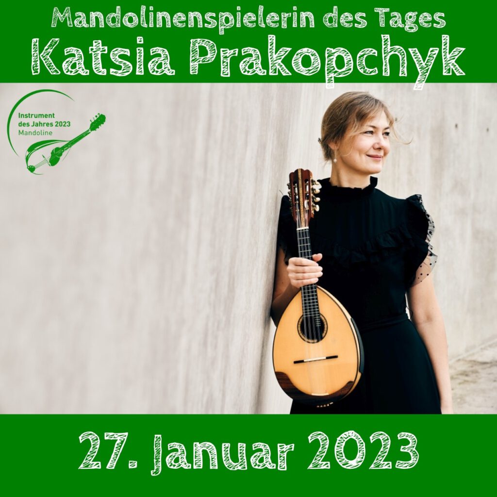 Katsia Prakopchyk Mandolinenspielerin des Tages Instrument des Jahres 2023