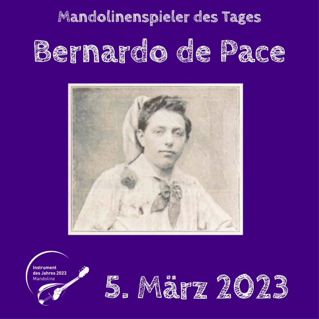 Bernardo de Pace Mandolinenspieler des Tages Instrument des Jahres 2023