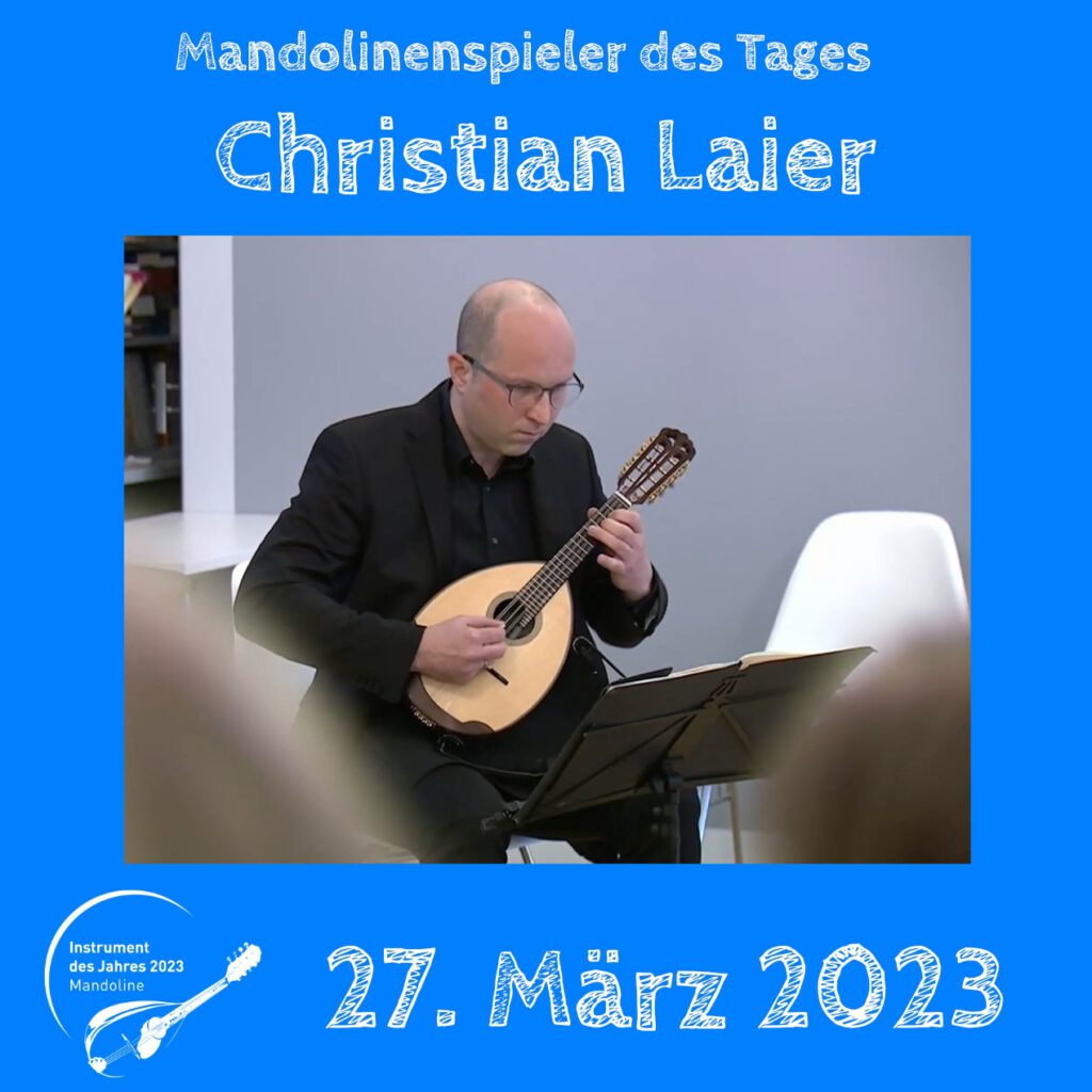 Christian Laier Mandolinenspielerin des Tages Instrument des Jahres 2023