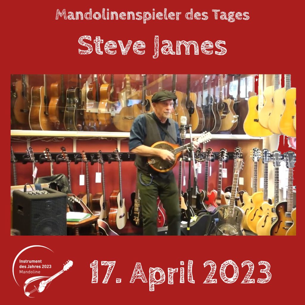 Steve James Mandolinenspielerin Mandolinenspieler des Tages Instrument des Jahres 2023