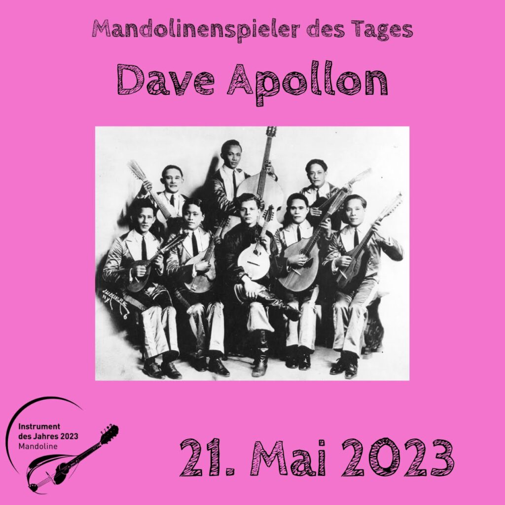 Dave Apollon Mandolinenspielerin Mandolinenspieler des Tages Instrument des Jahres 2023