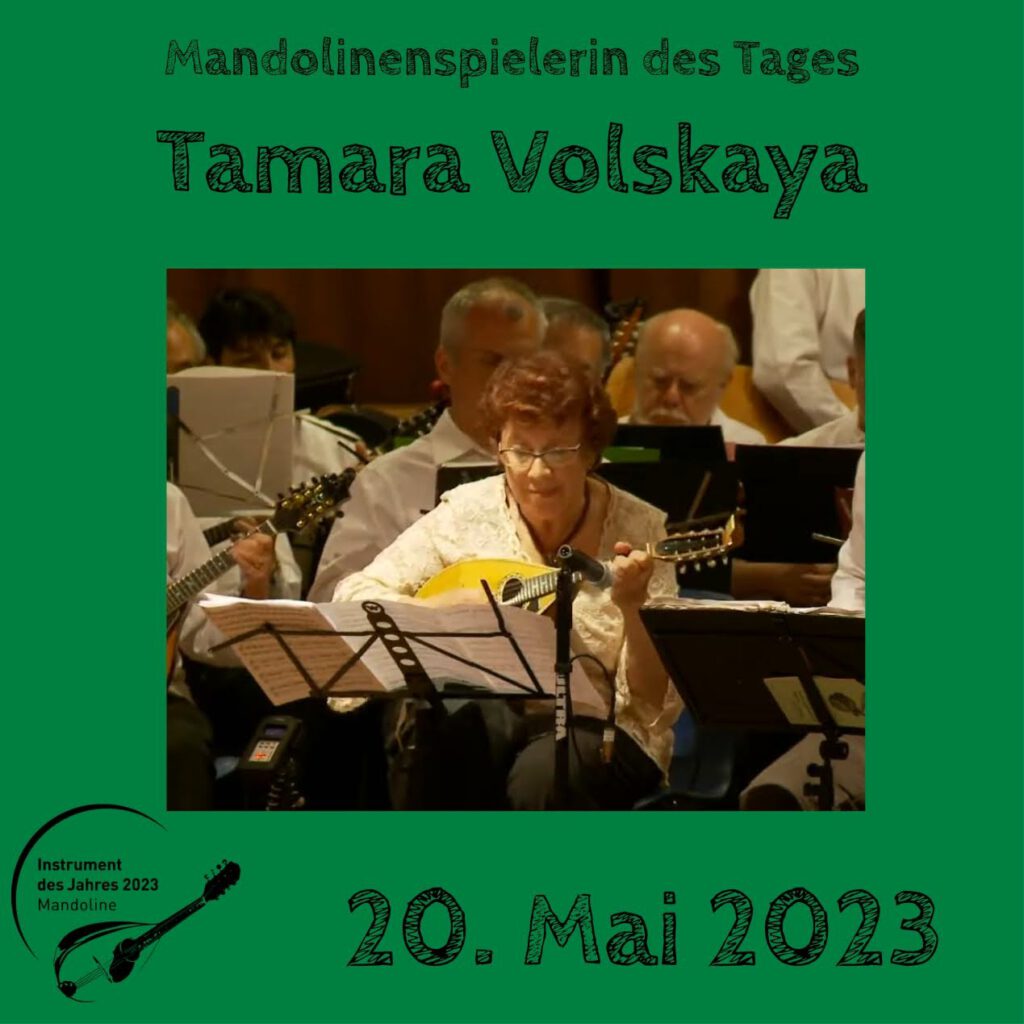 Tamara Volskaya Mandolinenspielerin Mandolinenspieler des Tages Instrument des Jahres 2023