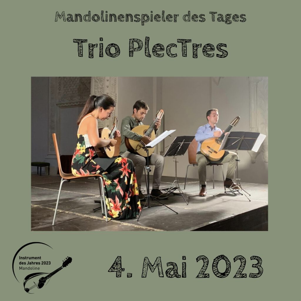 Trio PlecTres Mandolinenspielerin Mandolinenspieler des Tages Instrument des Jahres 2023