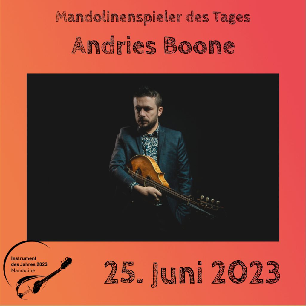 Andries Boone Mandolinenspielerin Mandolinenspieler des Tages Instrument des Jahres 2023