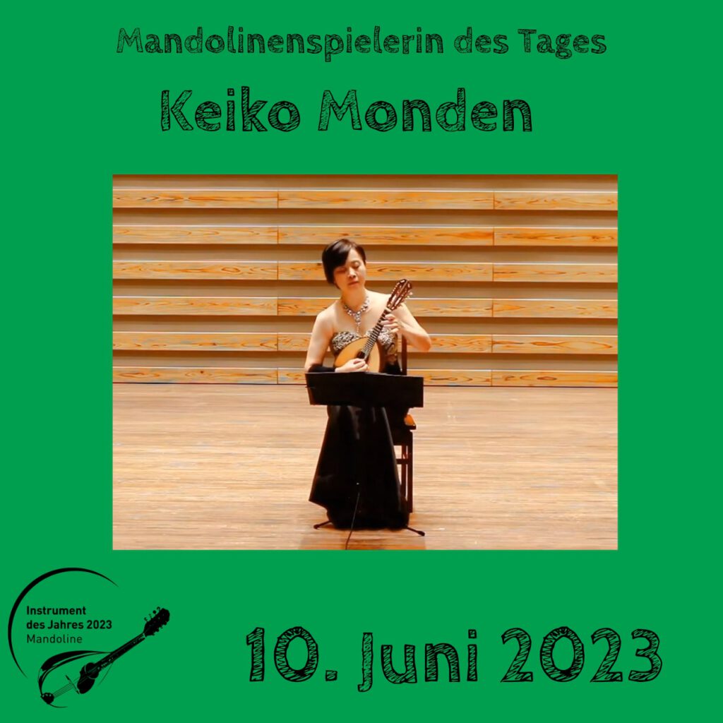 Keiko Monden Mandolinenspielerin Mandolinenspieler des Tages Instrument des Jahres 2023