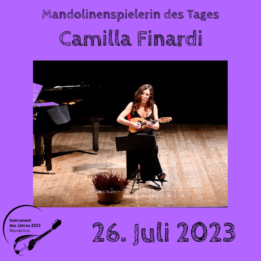 Camilla Finardi Mandolinenspielerin Mandolinenspieler des Tages Instrument des Jahres 2023