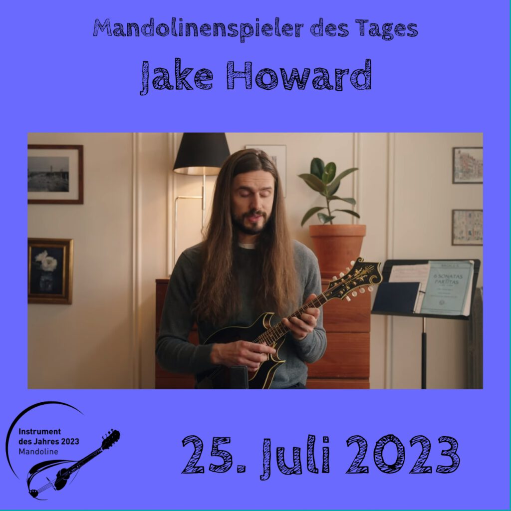Jake Howard Mandolinenspielerin Mandolinenspieler des Tages Instrument des Jahres 2023