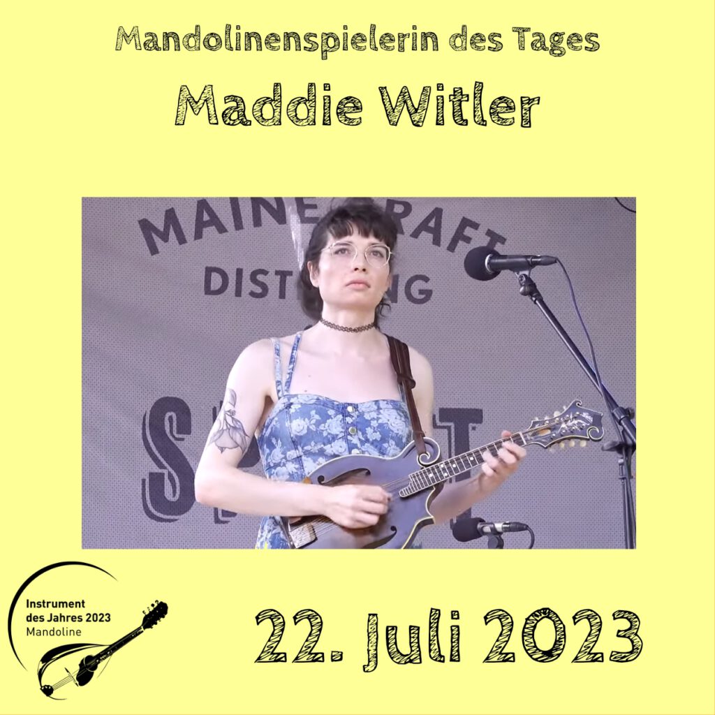 Maddie Witler Mandolinenspielerin Mandolinenspieler des Tages Instrument des Jahres 2023