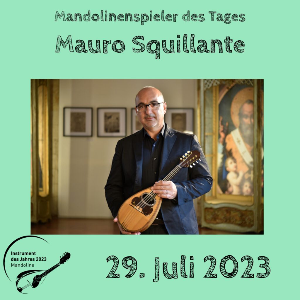 Mauro Squillante Mandolinenspielerin Mandolinenspieler des Tages Instrument des Jahres 2023
