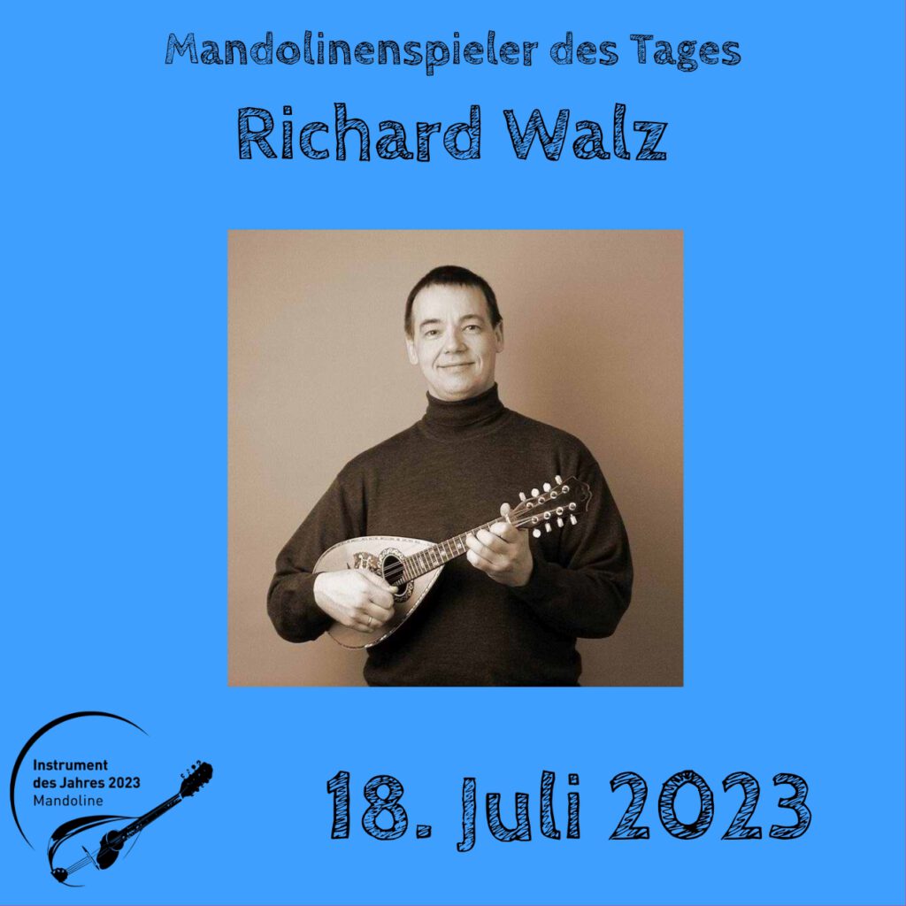 Richard Walz Mandolinenspielerin Mandolinenspieler des Tages Instrument des Jahres 2023