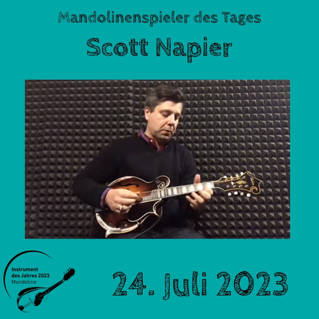 Scott Napier Mandolinenspielerin Mandolinenspieler des Tages Instrument des Jahres 2023