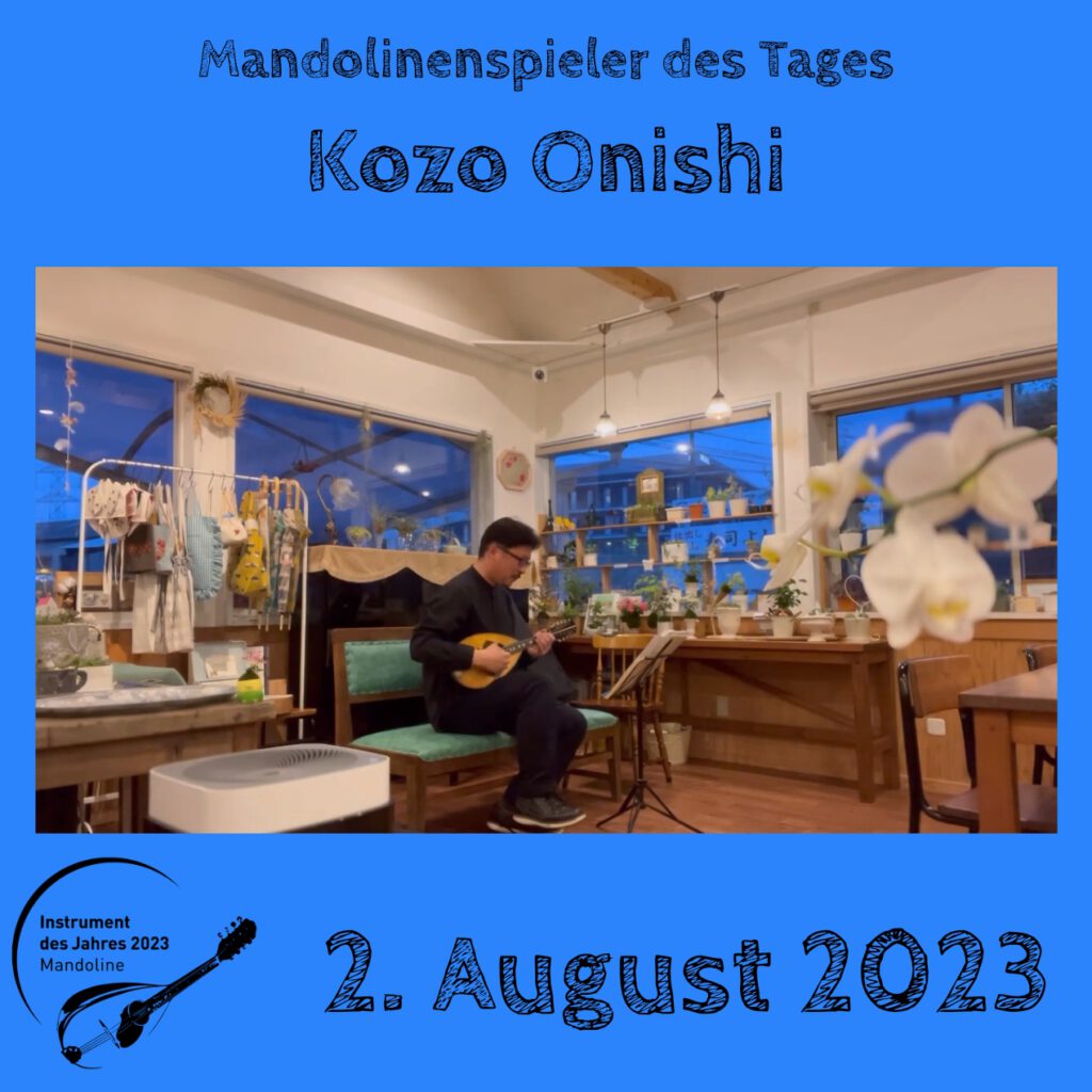 Kozo Onishi Mandolinenspielerin Mandolinenspieler des Tages Instrument des Jahres 2023