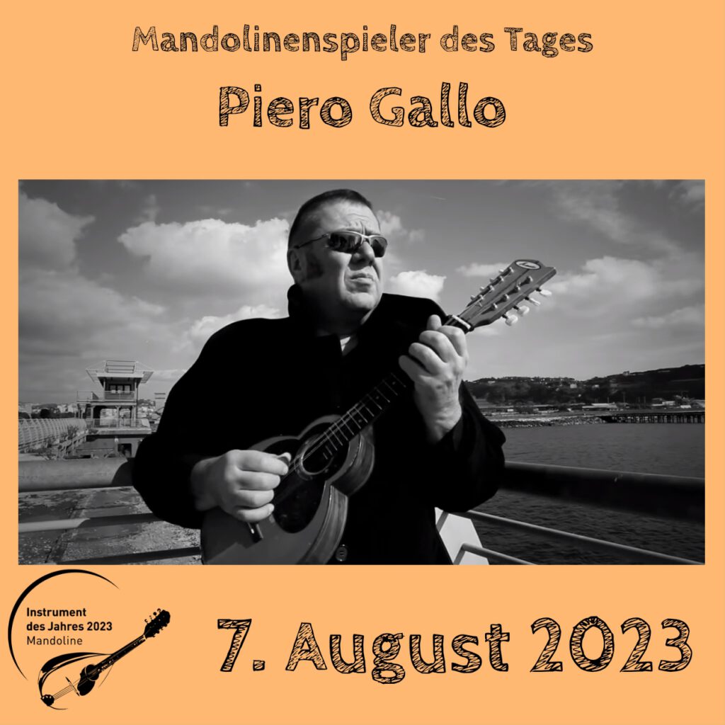 Piero Gallo Mandolinenspielerin Mandolinenspieler des Tages Instrument des Jahres 2023