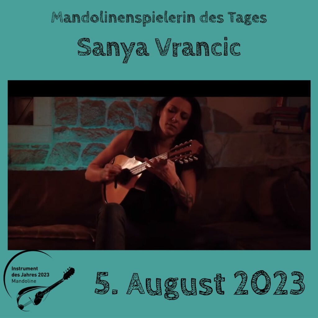 Sanya Vrancic Mandolinenspielerin Mandolinenspieler des Tages Instrument des Jahres 2023