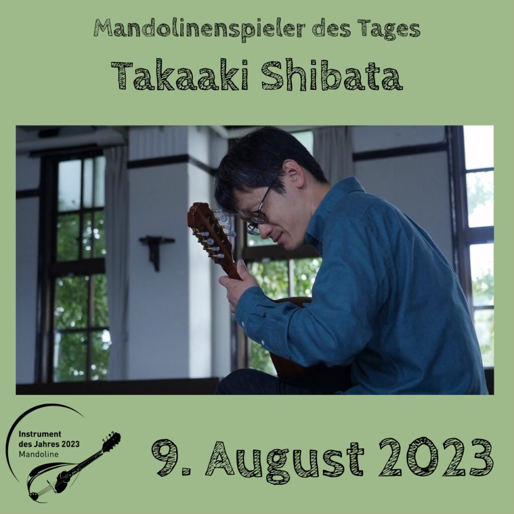 Takaaki Shibata Mandolinenspielerin Mandolinenspieler des Tages Instrument des Jahres 2023