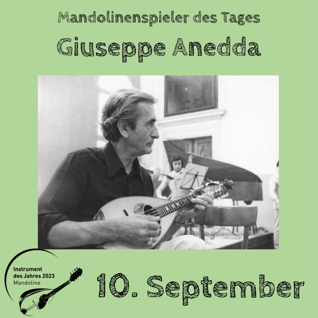 Giuseppe Anedda Mandolinenspielerin Mandolinenspieler des Tages Instrument des Jahres 2023