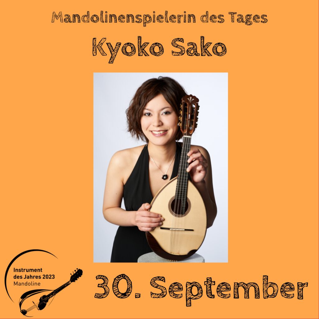 Kyoko Sako Mandolinenspielerin Mandolinenspieler des Tages Instrument des Jahres 2023