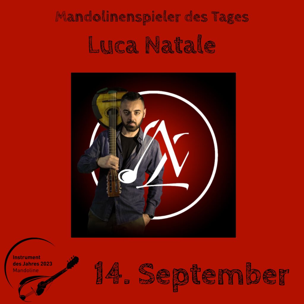 Luca Natale Mandolinenspielerin Mandolinenspieler des Tages Instrument des Jahres 2023