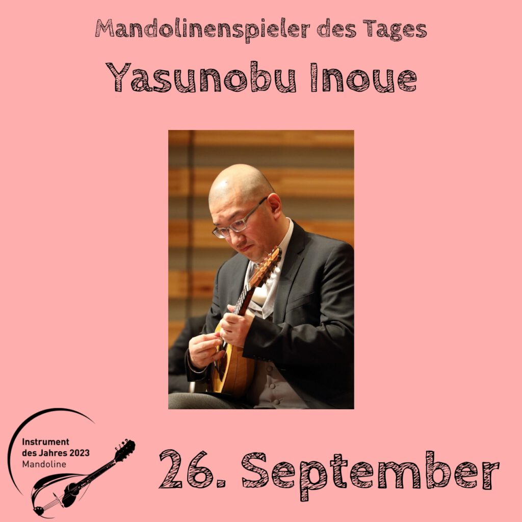 Yasunobu Inoue Mandolinenspielerin Mandolinenspieler des Tages Instrument des Jahres 2023