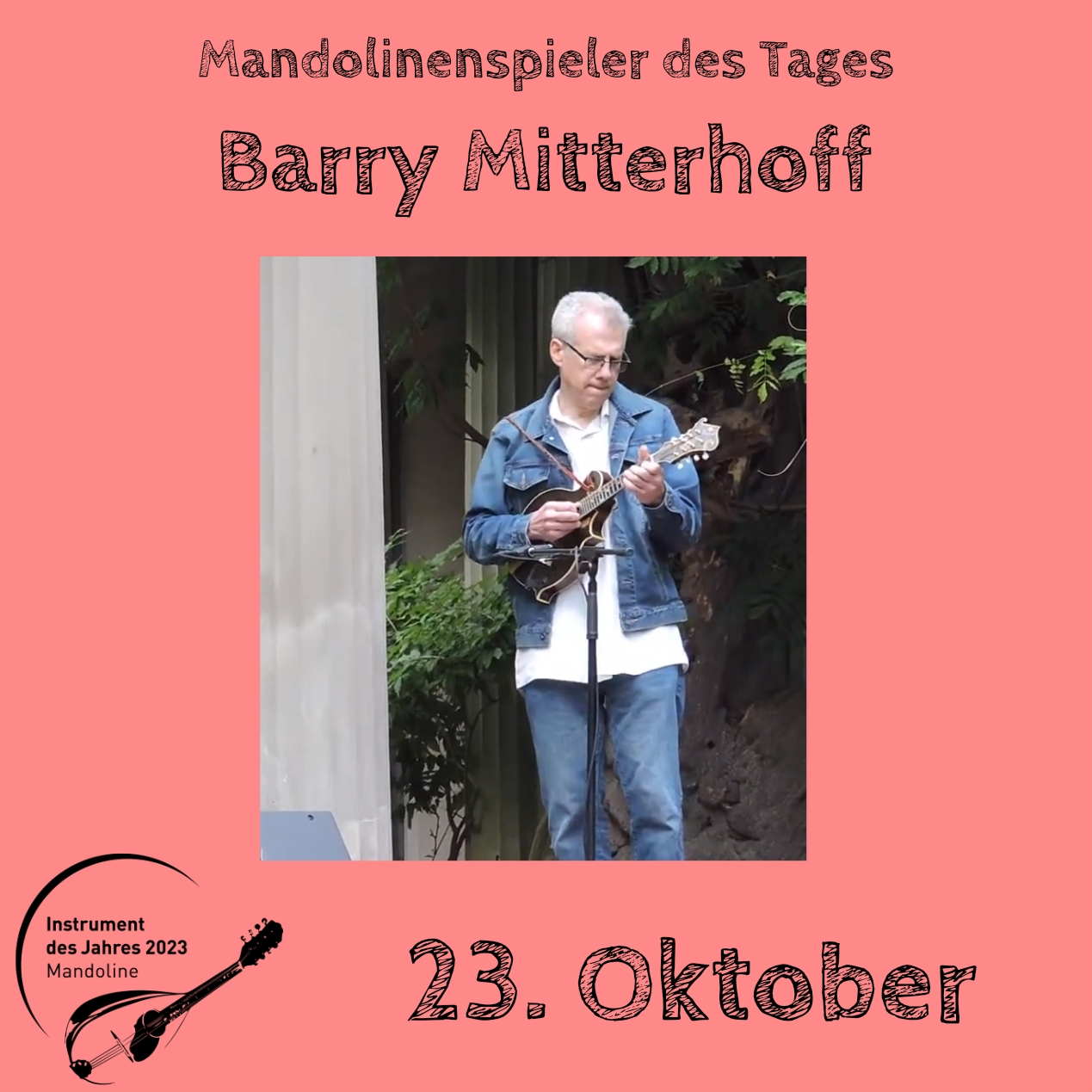 You are currently viewing 23. Oktober – Barry Mitterhoff