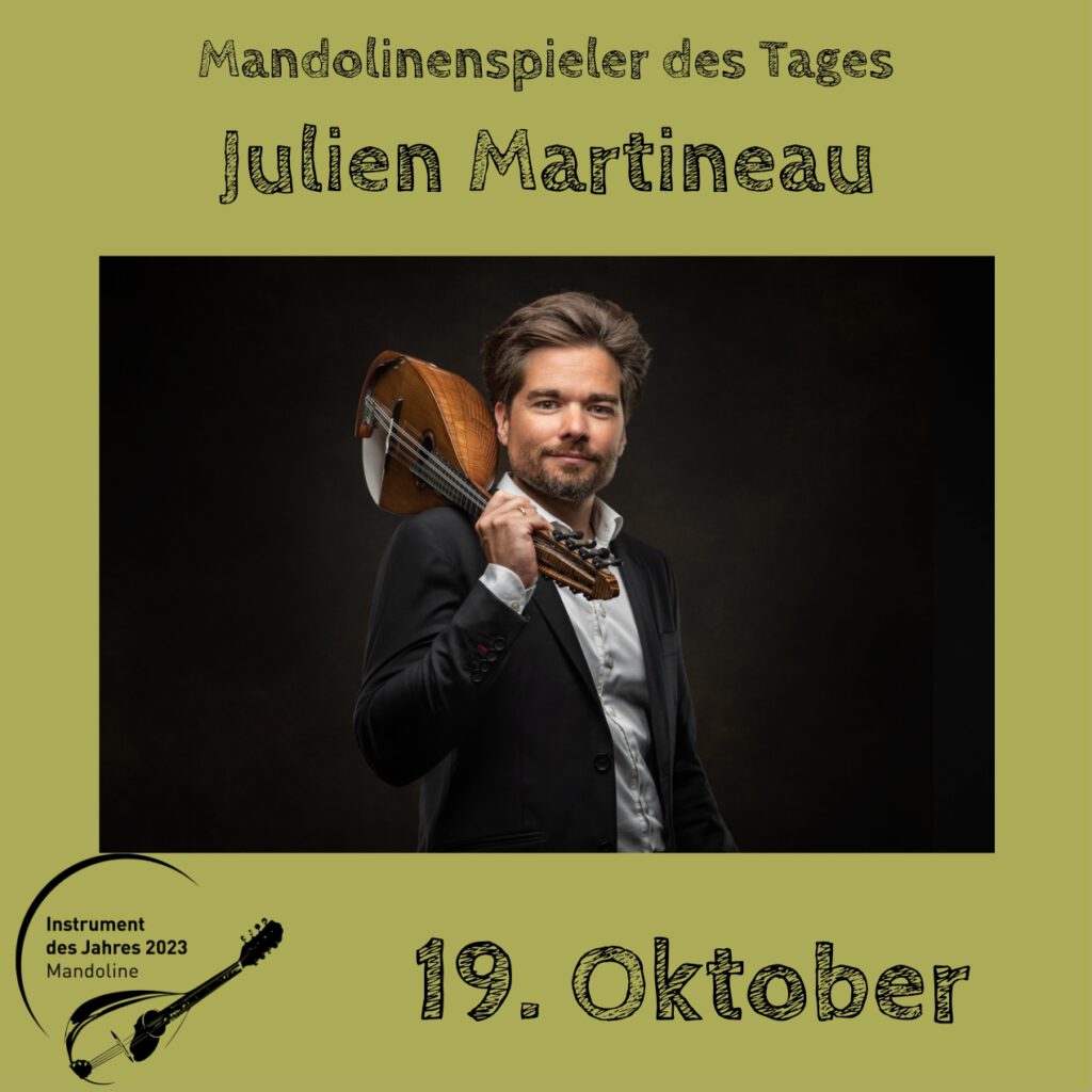 Julien Martineau Mandolinenspielerin Mandolinenspieler des Tages Instrument des Jahres 2023