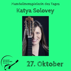 Read more about the article 27. Oktober – Katya Solovey