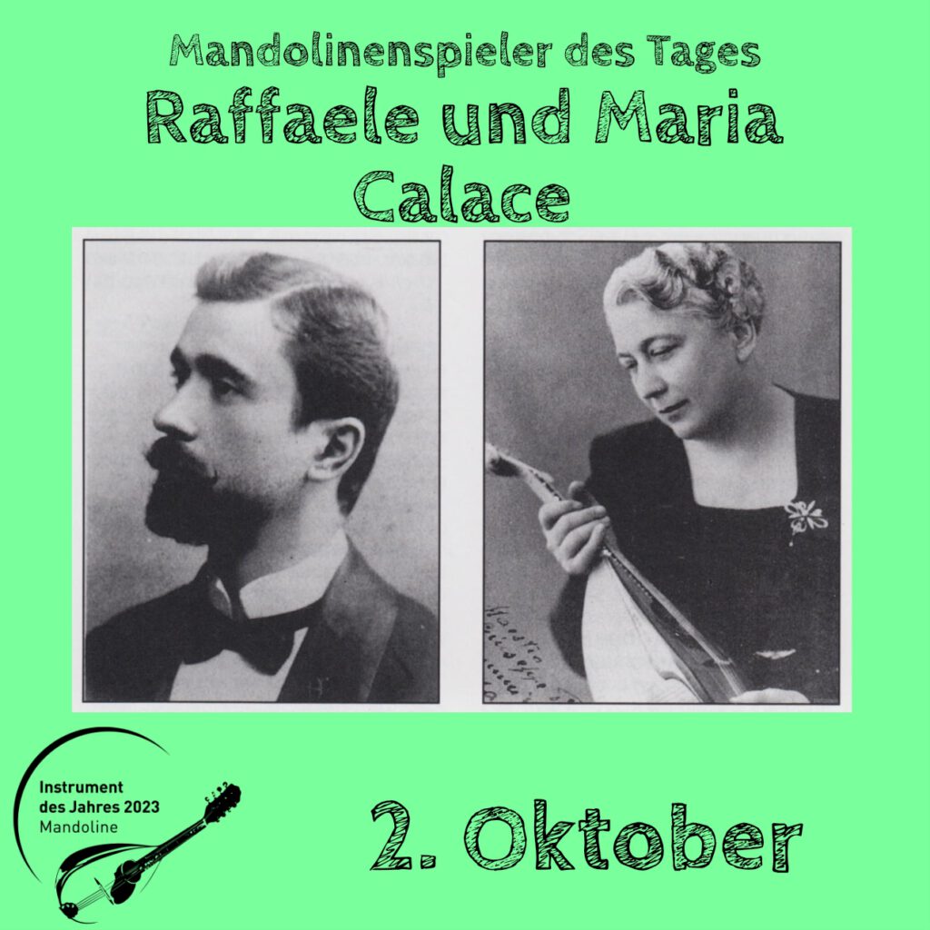 Raffaele und Maria Calace Mandolinenspielerin Mandolinenspieler des Tages Instrument des Jahres 2023