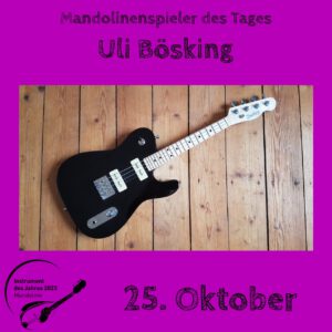Read more about the article 25. Oktober – Uli Bösking