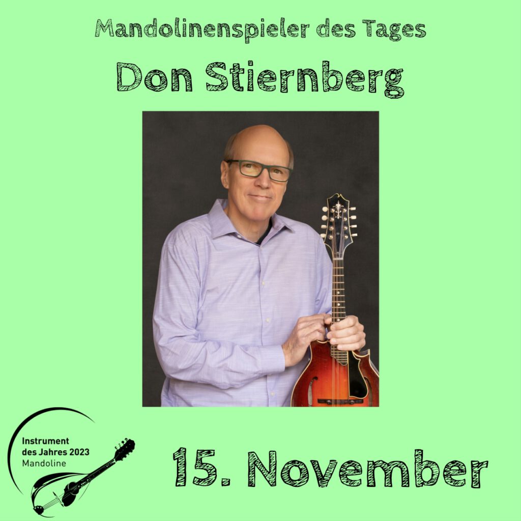 Don Stiernberg Mandolinenspielerin Mandolinenspieler des Tages Instrument des Jahres 2023