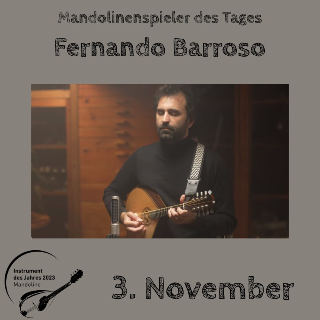Fernando Barroso Mandolinenspielerin Mandolinenspieler des Tages Instrument des Jahres 2023