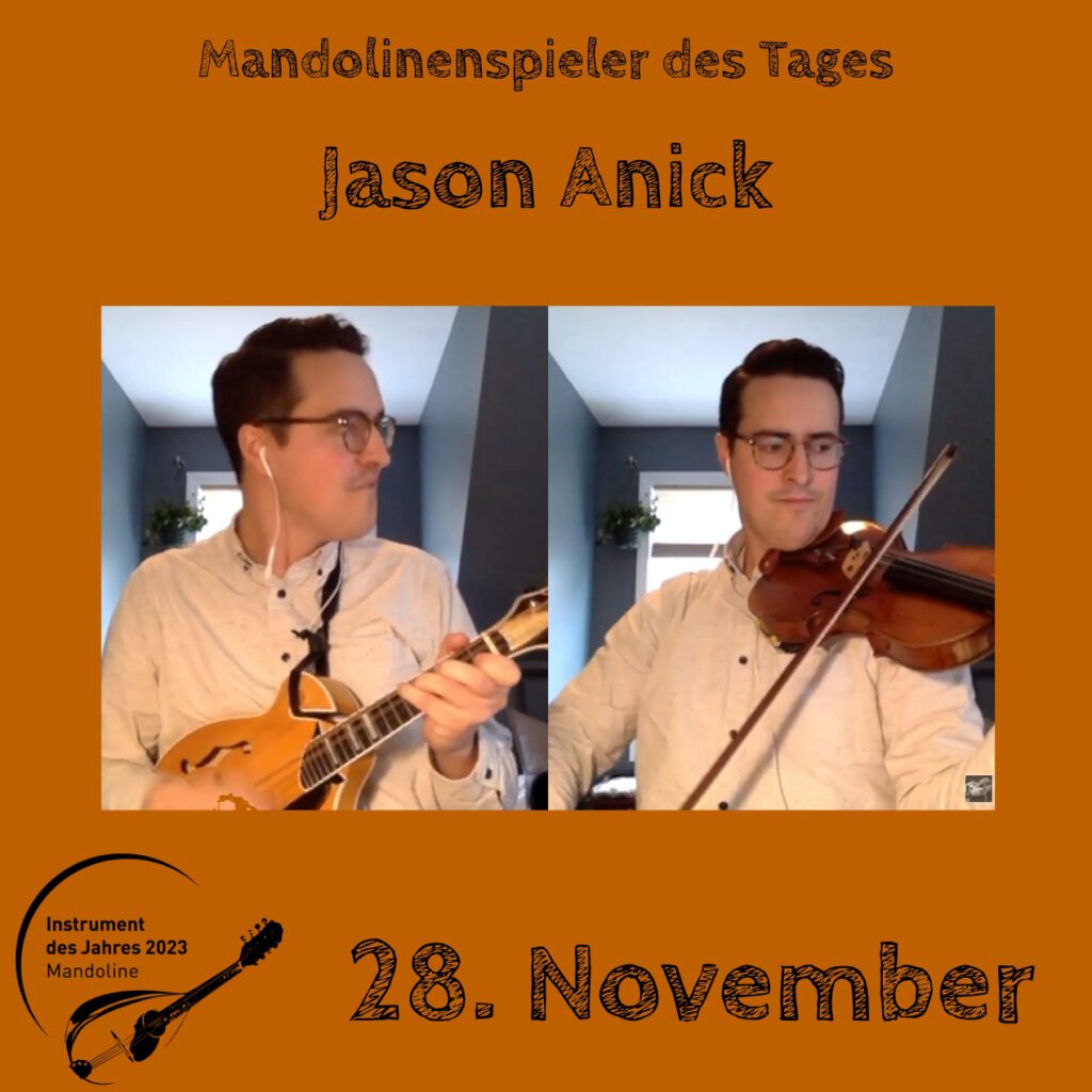 Jason Anick Mandolinenspielerin Mandolinenspieler des Tages Instrument des Jahres 2023