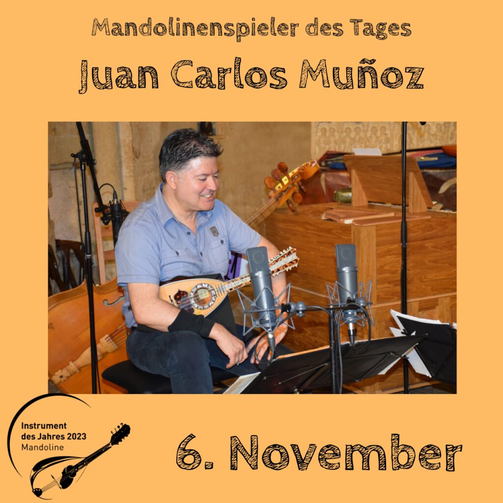 Juan Carlos Muñoz Mandolinenspielerin Mandolinenspieler des Tages Instrument des Jahres 2023