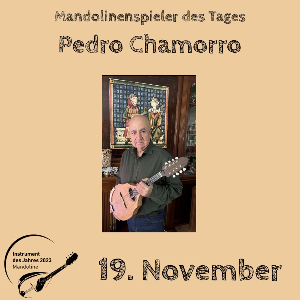 Pedro Chamorro Mandolinenspielerin Mandolinenspieler des Tages Instrument des Jahres 2023