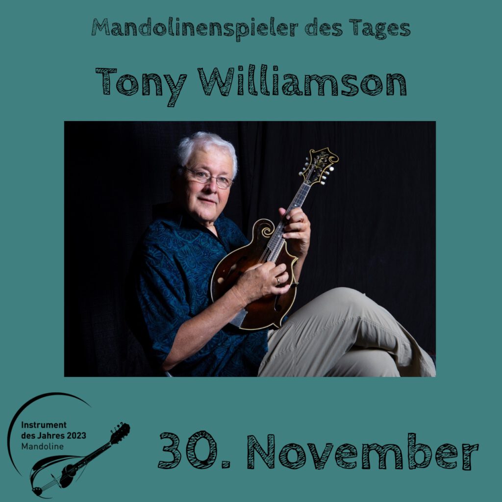Tony Williamson Mandolinenspielerin Mandolinenspieler des Tages Instrument des Jahres 2023