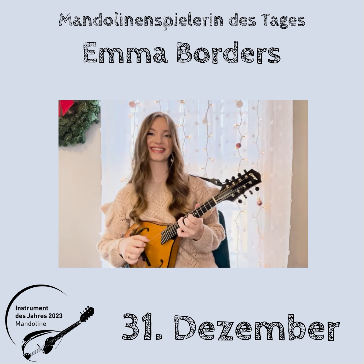 You are currently viewing 31. Dezember – Emma Borders