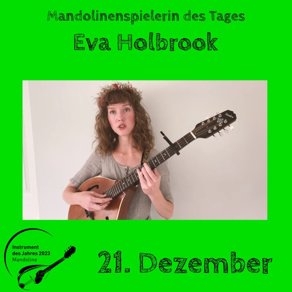 Lady Moon (Eva Holbrook) Mandolinenspielerin Mandolinenspieler des Tages Instrument des Jahres 2023