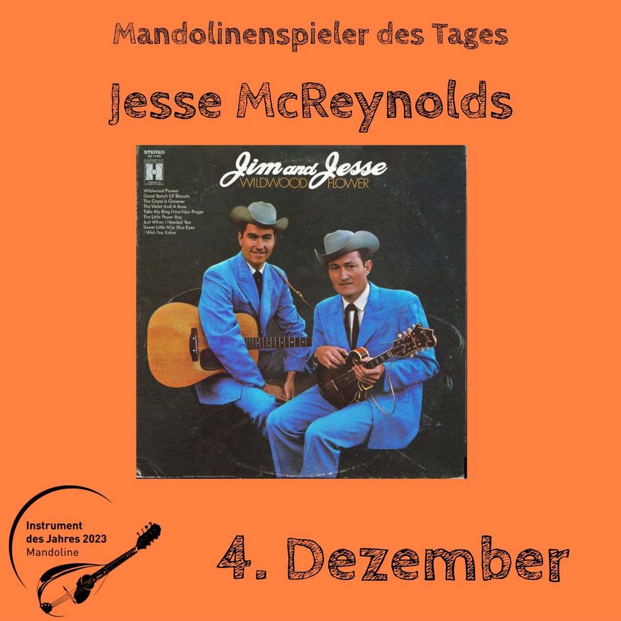 You are currently viewing 4. Dezember – Jesse McReynolds