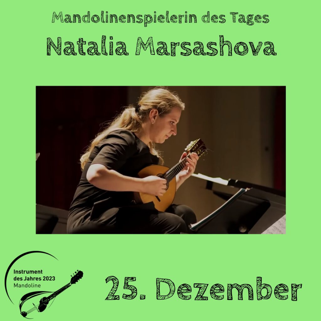 Natalia Marashova Mandolinenspielerin Mandolinenspieler des Tages Instrument des Jahres 2023