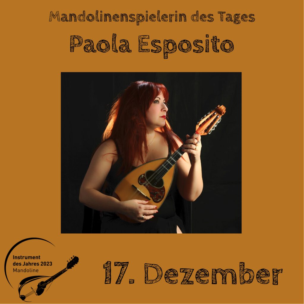 Paola Esposito Mandolinenspielerin Mandolinenspieler des Tages Instrument des Jahres 2023
