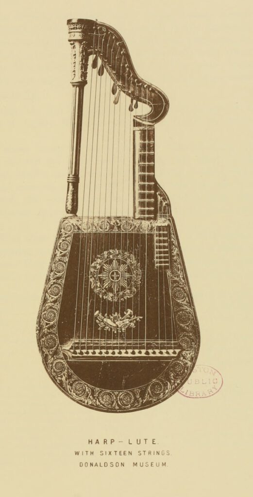 Harp-Lute mit 16 Saiten