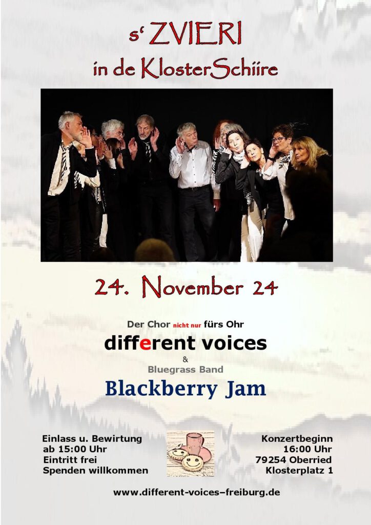 different voices blackberry jam chor bluegrass konzert