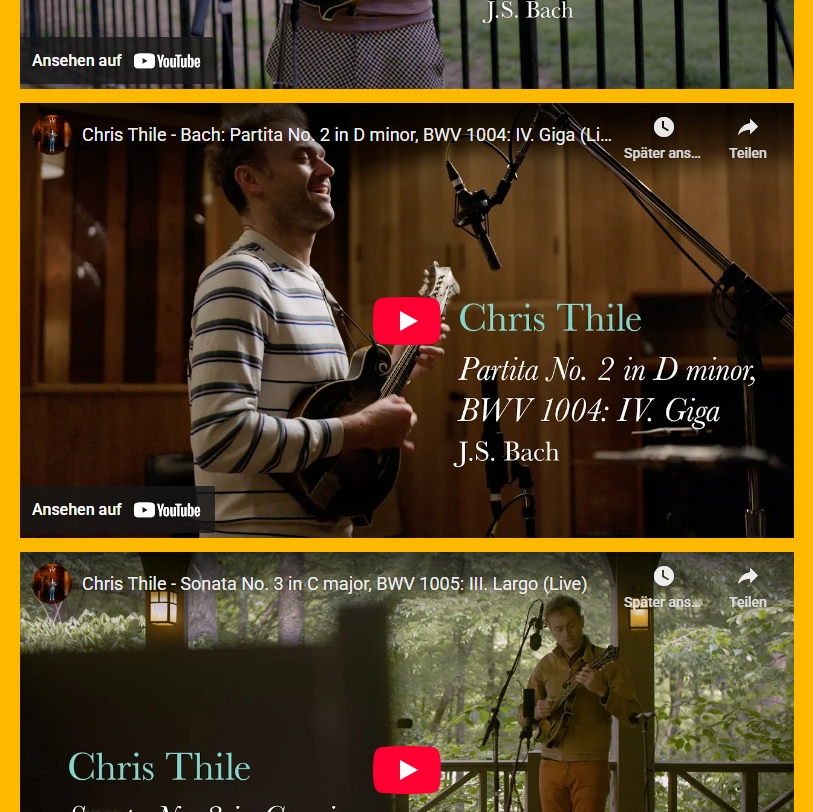 Du betrachtest gerade Chris Thile – Bach Sonatas and Partitas, Vol. 2