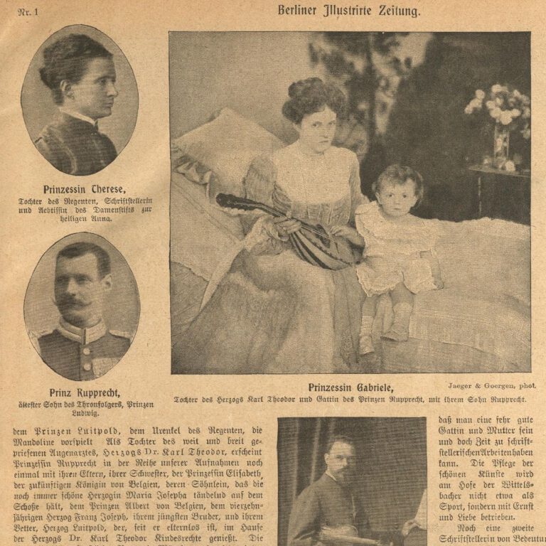 Mehr über den Artikel erfahren Alte Postkarte – Prinzessin von Bayern