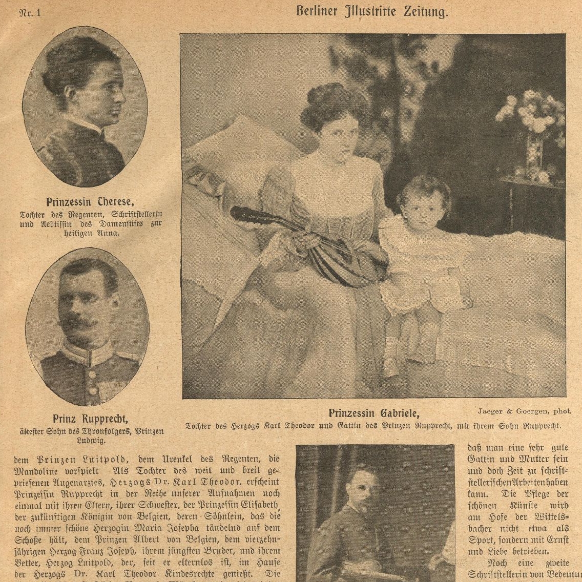 Du betrachtest gerade Alte Postkarte – Prinzessin von Bayern