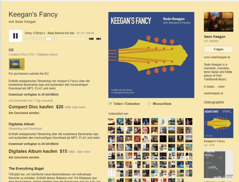 Mehr über den Artikel erfahren Keegan’s Fancy